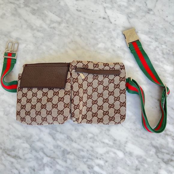 Gucci Brown Monogram Canvas Bag - Picture 1 of 9